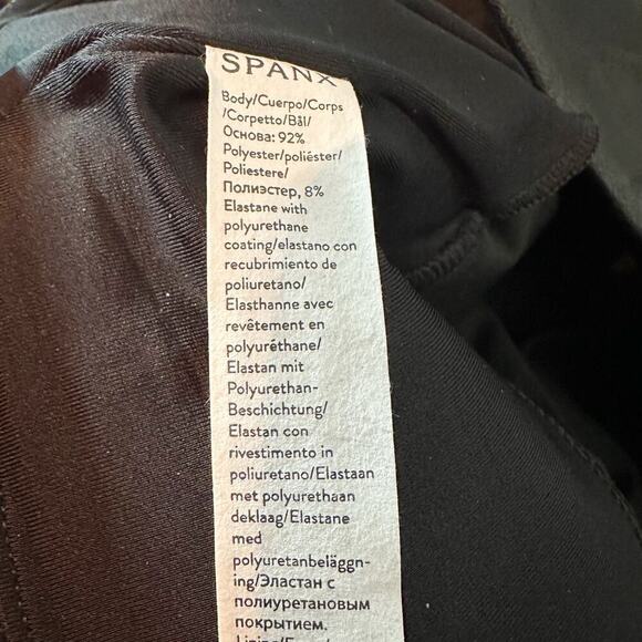 SPANX Faux Stretch Legging Front Split Hem Stretch Size XL Black Casual - Picture 5 of 14